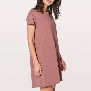 Lululemon Athletica Day Tripper Quicksand cut out dress 12
